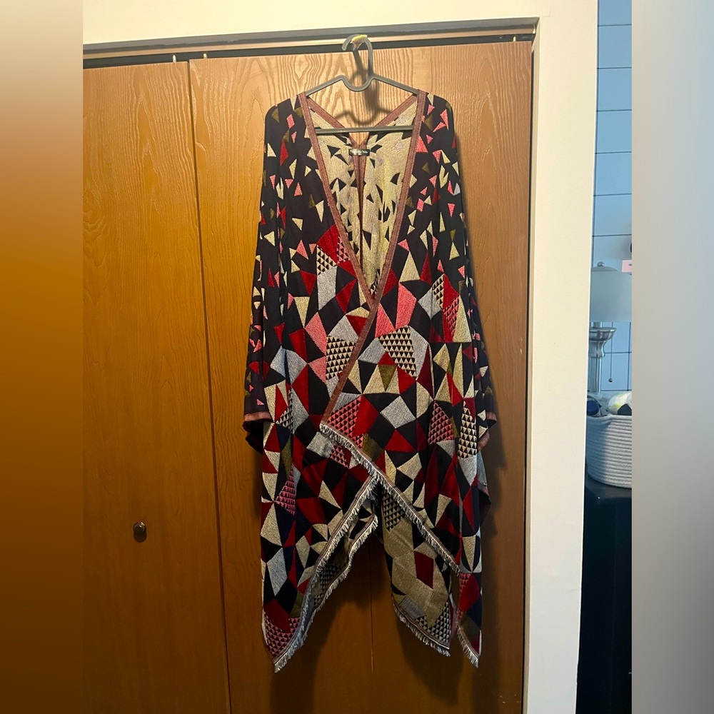winter weight shawl or ruana